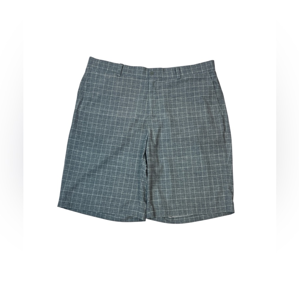 Nike Golf Tour Preformance Dri-fit men’s gray and white checked‎ golf shorts 38